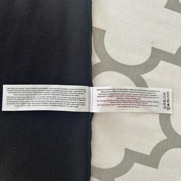 Primark Cares Black Fitted Crop Top Tank Ribbed Knit Sleeveless size Large 10 12 - Picture 11 of 13